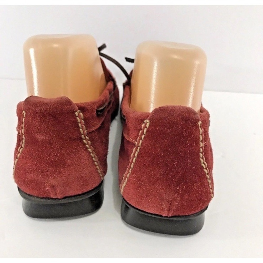 Cole Haan Womens Suede Leather Loafers Driving Shoes Red sz 7 - Picture 5 of 9